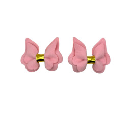 Set of 2 Vibrant Butterfly Clips - Pink